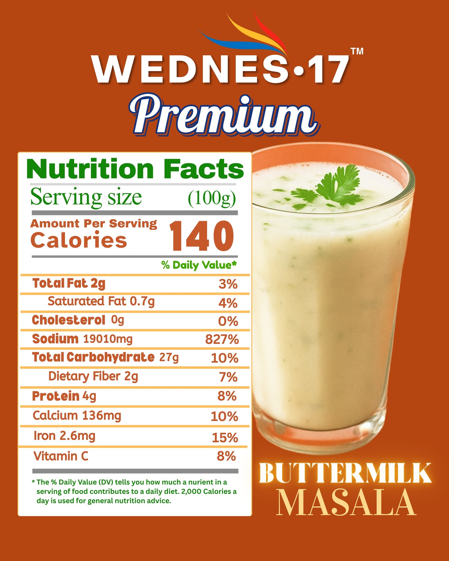 WEDNES·17 Premium Buttermilk Masala